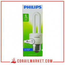 Lampe ecohome philips 8 w