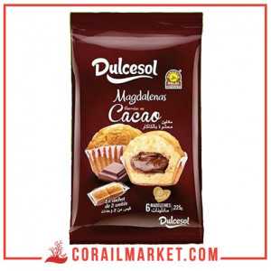 madeleine fourré crème de chocolat dulcesol 225 g