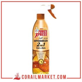 Dépoussiérant 2 en 1 cuir et bois  Force xpress 500 ml