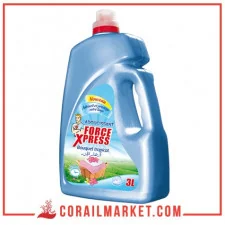Adoucissant fraîcheur bouquet tropical force express 3 L