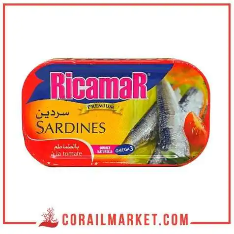 Sardines ricamar à tomate 125 g Sardines ricamar à tomate 125 g