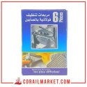 TAMPON LAINE ACIER SAVONNE max active 6 pieces