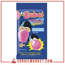 barbe à papa et chewing-gum goût fruité Big babol 11 g