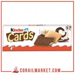 Barres chocolatées cards KINDER 128 g