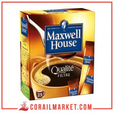 boite de café soluble maxwell house 25 sachets