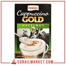 علبة كابتشينو موكات جولد ذوق البندق 8 اكياس