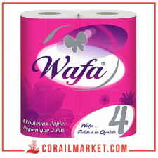 papier hygiénique Wafa 4 rouleaux