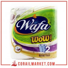 Essuie tout Wow 2 rouleaux Wafa