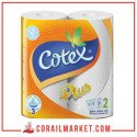 essuie tout  Cotex plus 2 rouleaux