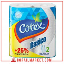 essuie tout Cotex basico 2 rouleaux