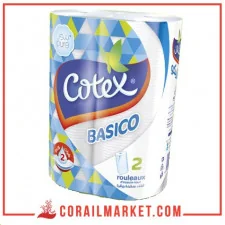 essuie tout Cotex basico 2 rouleaux