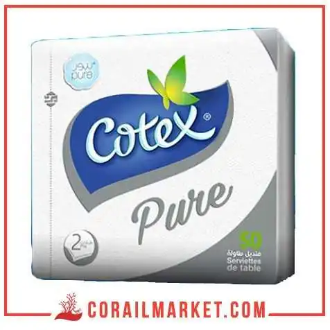 علبة مناديل طاولة كوتكس بيور 50 منديل علبة مناديل طاولة كوتكس بيور 50 منديل