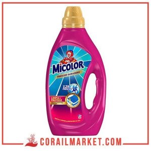Lessive en liquide vêtement colorés parfume  Micolor 23 lavages 1,426L