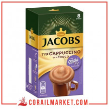 cappuccino au chocolat milka jacobs 8 sachets