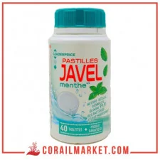 Pastilles javel menthe leader price 40 pièces