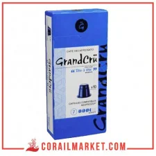 Café en capsule décaféiné 7 Grand cru 10 capsules
