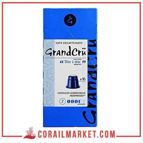 كبسولات قهوة بدون كافيين 7 غراند كري 10 كبسولات كبسولات قهوة بدون كافيين 7 غراند كري 10 كبسولات