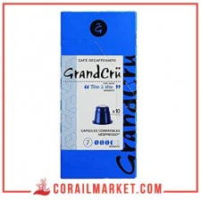 Café en capsule décaféiné 7 Grand cru 10 capsules