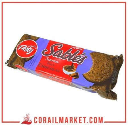 Biscuit sablé goût chocolat tasty 140 g