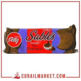 Biscuit sablé goût chocolat tasty 140 g