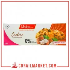 Cookies goût noix de coco sans gluten madas free 120 g