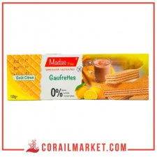 Gaufrettes goût citron sans gluten madas free 120 g