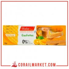 Gaufrettes goût orange sans gluten madas free 120 g