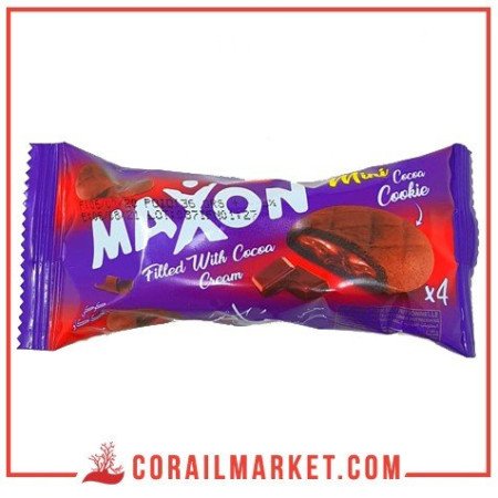 Biscuit cacaoté fourré crème cacao mini maxon palmary 35 g