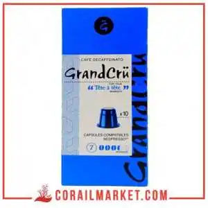 Café en capsule décaféiné 7 Grand cru 10 capsules
