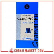 Café en capsule décaféiné 7 Grand cru 10 capsules