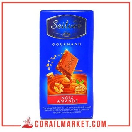 Chocolat aux noix et amandes seilver 100 g