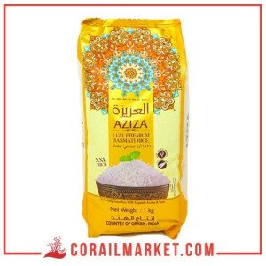 أرز بسمتي أبيض العزيزة 1كغ