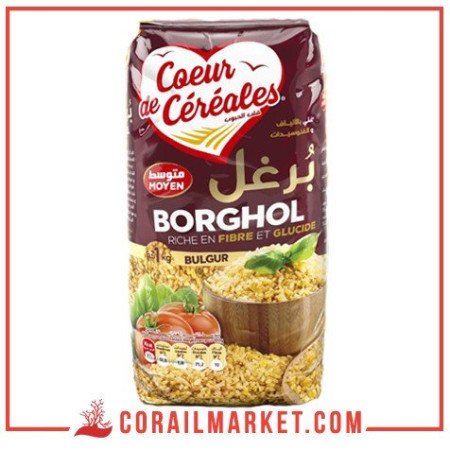 برغل متوسط قلب الحبوب 1كغ