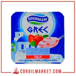 Yaourt aux fraise Grec soummam 90 g