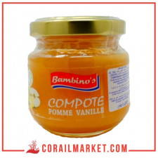 Compote pomme-vanille bambinos 90 g
