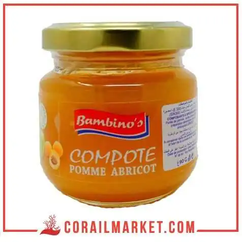 Compote pomme - abricot bambinos 90 g Compote pomme - abricot bambinos 90 g