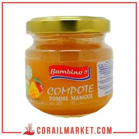 Compote pomme - mangue bambinos 90 g Compote pomme - mangue bambinos 90 g