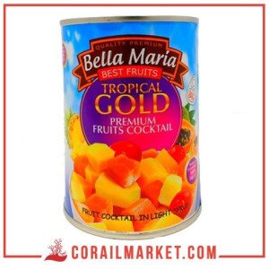 Salades fruits au sirop léger bella maria 565 G