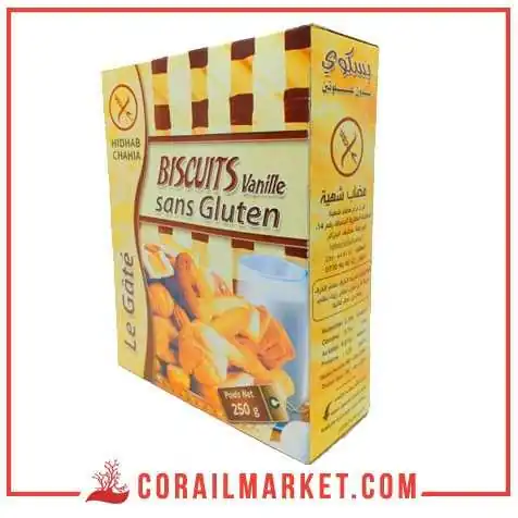 Biscuits gout vanille Sans gluten Le Gâté 250 g Biscuits gout vanille Sans gluten Le Gâté 250 g