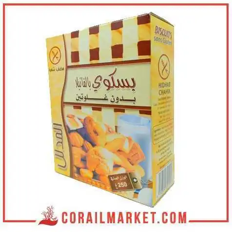 Biscuits gout vanille Sans gluten Le Gâté 250 g Biscuits gout vanille Sans gluten Le Gâté 250 g