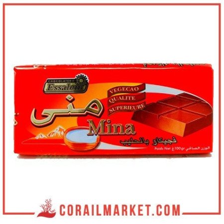 Chocolat végécao au lait mina 100 g