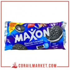 Biscuit cacaoté fourré crème vanille maxon palmary 380 g