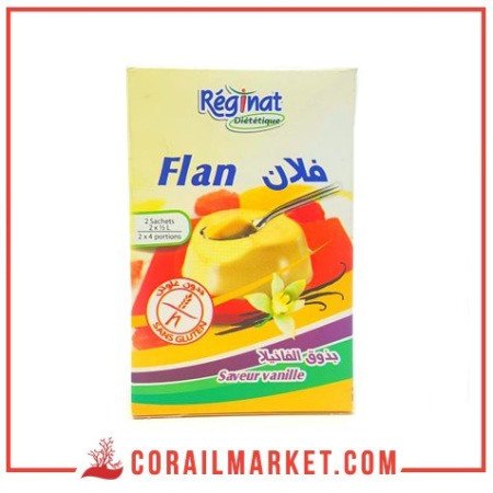 Flan gout vanille sans gluten Réginat