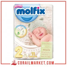 Couches bébé Molfix N 02 (3-6 kg) 11 couches