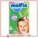 Molfix Couches Bébé N 06 (+16 Kg) 10 Couches