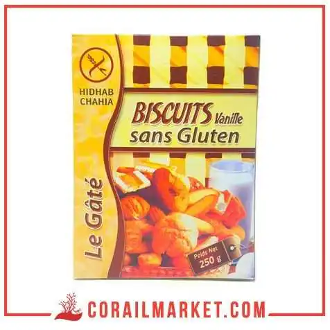 Biscuit gout vanille sans gluten le gâté 250 g Biscuit gout vanille sans gluten le gâté 250 g
