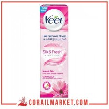 Veet Crème dépilatoire Peaux Normales Lait de Lotus et parfum Jasmin veet 100ml