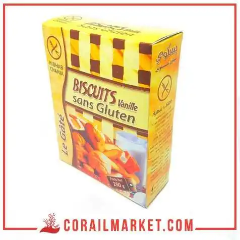 Biscuit gout vanille sans gluten le gâté 250 g Biscuit gout vanille sans gluten le gâté 250 g