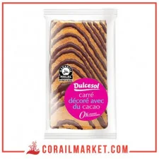 Génoise roulée à la crème de cacao dulcesol 70 g