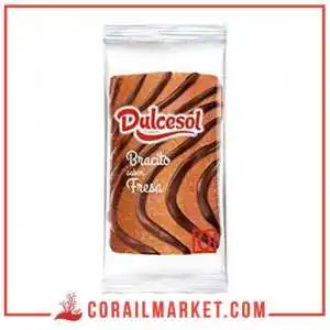 كعكة سويس رول بكريمة الفراولة دولسيسول 70 غ